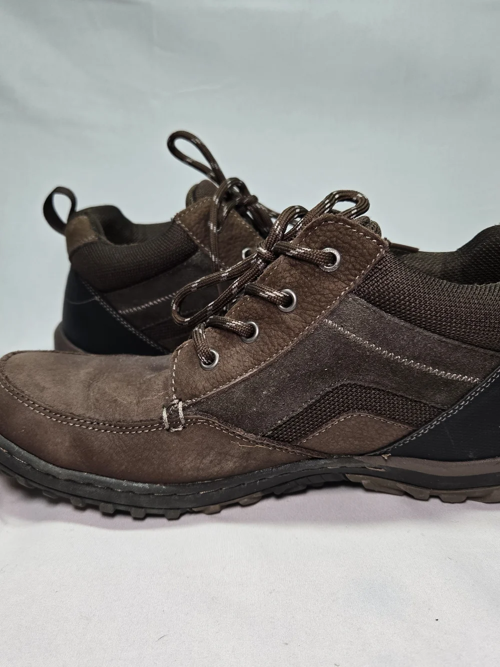 Nunn Bush Mens 10 Wide Quest MT Chukka Boots Brown Leather Hiking Outdoor